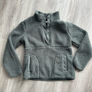 32 Degrees Teal Fleece Button Up